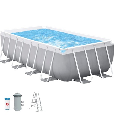 2 - Piscina fuoriterra Intex 26790 rettangolare Prisma 400 x 200 x 122 cm pompa