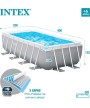 4 - Piscina fuoriterra Intex 26790 rettangolare Prisma 400 x 200 x 122 cm pompa