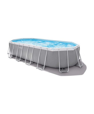 2 - Piscina fuoriterra Intex 26798 ovale Prisma Frame 610 x 305 x 122 cm pompa