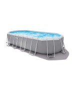 2 - Piscina fuoriterra Intex 26798 ovale Prisma Frame 610 x 305 x 122 cm pompa