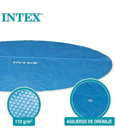 2 - Telo solare termico Intex 28012 piscina rotonda Easy Set e Frame cm 366