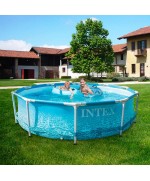 3 - Piscina fuori terra rotonda Intex 28208 Beachside metal Frame 305 x 76 cm