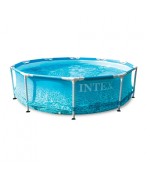 4 - Piscina fuori terra rotonda Intex 28208 Beachside metal Frame 305 x 76 cm