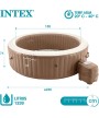 2 - Piscina idromassaggio SPA gonfiabile Intex 28412 con pompa 236 x 71 cm