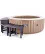 1 - Panchina e tavolino Intex 28515 per Spa Rotonda 4 posti 2 pezzi 42 60 cm