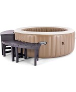 1 - Panchina e tavolino Intex 28515 per Spa Rotonda 4 posti 2 pezzi 42 60 cm