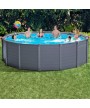 2 - Piscina fuoriterra Intex 26384 rotonda Graphite Gray Panel 478 x 124 cm