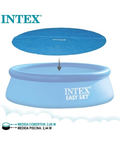1 - Telo solare termico Intex 28010 piscina rotonda Easy Set cm 244