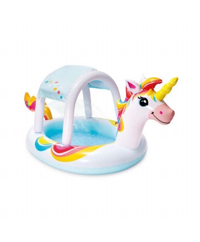 1 - Piscina spruzzo Unicorno con parasole Intex 58435