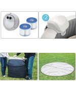 5 - Piscina fuori terra Idromassaggio SPA Intex Greywood Deluxe 28440