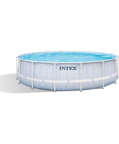 2 - Piscina fuori terra rotonda Intex 26746 Frame Chevron cm 488 x 122