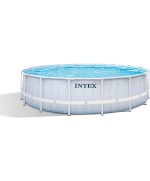 2 - Piscina fuori terra rotonda Intex 26746 Frame Chevron cm 488 x 122
