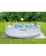 5 - Piscina fuori terra rotonda Intex 26746 Frame Chevron cm 488 x 122