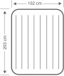 5 - Intex 64103 Materasso matrimoniale gonfiabile Airbed Dura Beam Single-High