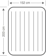 5 - Intex 64103 Materasso matrimoniale gonfiabile Airbed Dura Beam Single-High