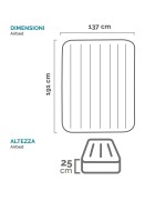 4 - Materasso gonfiabile Intex 64108 piazza e mezza Airbed Dura-Beam Standard Prestige Downy