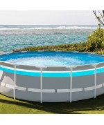 3 - Piscina fuoriterra Intex 26722 Prisma Frame Clearview 427 x 107 cm pompa