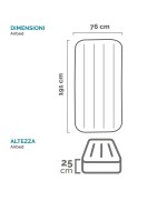 5 - Materasso gonfiabile Intex 64106 piazza e mezza Airbed Dura-Beam Standard Prestige Downy