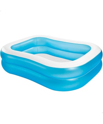 1 - Piscina gonfiabile Intex 57180NP Family celeste 203x152x48 cm