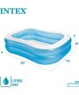 2 - Piscina gonfiabile Intex 57180NP Family celeste 203x152x48 cm