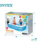 4 - Piscina gonfiabile Intex 57180NP Family celeste 203x152x48 cm