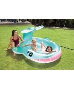 5 - Piscina gonfiabile spruzzo balena Intex 57440NP