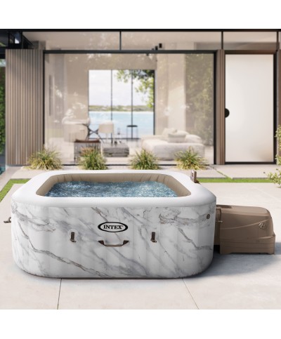2 - Piscina fuori terra Spa Idromassaggio Intex 28464 Calacatta Dual Zone