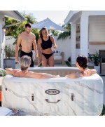 3 - Piscina fuori terra Spa Idromassaggio Intex 28464 Calacatta Dual Zone