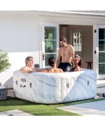 4 - Piscina fuori terra Spa Idromassaggio Intex 28464 Calacatta Dual Zone