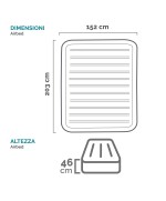 5 - Materasso gonfiabile Intex 64904ND piazza e mezzo con pompa Airbed Dura-Beam PremAire I