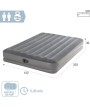 4 - Intex 64114 materasso gonfiabile matrimoniale pompa USB Dura-Beam Airbed