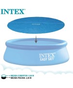 1 - Telo solare termico Intex 28010 piscina rotonda Easy Set cm 244