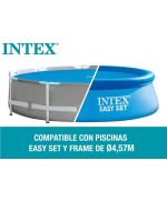 4 - Telo solare termico Intex 28013 piscina rotonda Easy Set e Frame cm 457