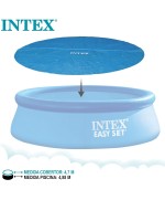 1 - Telo solare termico Intex 28014 piscina rotonda Easy Set e Frame cm 488