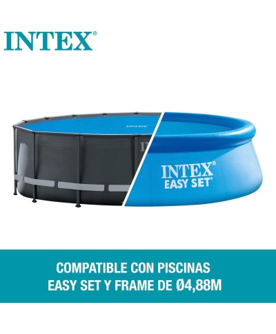 2 - Telo solare termico Intex 28014 piscina rotonda Easy Set e Frame cm 488