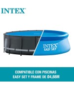 2 - Telo solare termico Intex 28014 piscina rotonda Easy Set e Frame cm 488