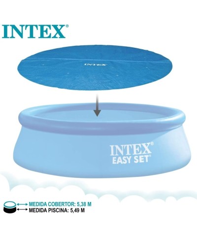 1 - Intex 28015 telo solare termico piscina rotonda Easy Set e Frame cm 549