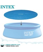 1 - Intex 28015 telo solare termico piscina rotonda Easy Set e Frame cm 549