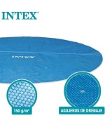 4 - Intex 28015 telo solare termico piscina rotonda Easy Set e Frame cm 549