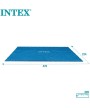 4 - Telo solare termico Intex 28029 piscina rettangolare Ultra Frame 488 x 234 cm
