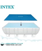 5 - Telo solare termico Intex 28029 piscina rettangolare Ultra Frame 488 x 234 cm