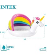 5 - Piscina Gonfiabile Intex 57113NP Baby Pool Unicorno con parasole