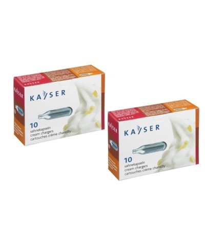 1 - Ricariche per sifone panna Kayser 20 capsule cartucce