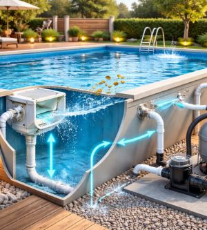 Uso dello skimmer per piscine