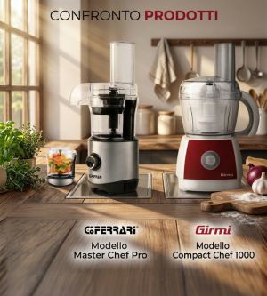 Confronto tra Robot da cucina G3Ferrari Chop & Drop G20158 e Girmi RB15